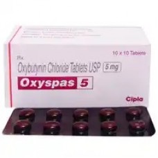 Oxyspas 5mg Tablets (Oxybutynin Hydrochloride)